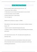 PCN 100 Final Exam &vert; Questions with 100&percnt; Correct Answers &vert; Latest Update 2024 &vert; Verified