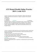 ATI Mental Health Online Practice 2019 A with NGN