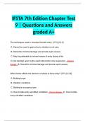 IFSTA 7th Edition Chapter Test 9 | Questions and Answers graded A+