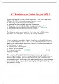 ATI Fundamentals Online Practice 2020 B