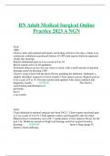 RN Adult Medical Surgical Online Practice 2023 A NGN