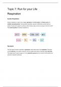 Edexcel IAL Topic 7 Respiration Biology notes
