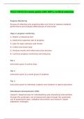 WGU D152 OA study guide-with 100&percnt; verified solutions