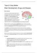 Edexcel IAL Biology Topic 8 Brain+Development,+Drugs+and+Disease Notes