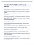 Hondros Nur 185 Final  EXAM BUNDLE&lpar;COMPLETE PACKAGE&rpar; Questions & Answers&lpar;RATED A&rpar;