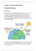 Edexcel IAL Biology Topic 5 Climate Change 