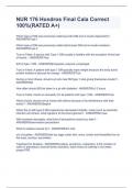 NUR 176 Hondros Final Cala Correct 100&percnt;&lpar;RATED A&plus;&rpar;