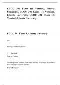 CCOU 301 Exam 1, Exam 2, Exam 4, (Multiple  Versions), Liberty University