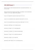 CS 240 Exam 1&vert;54 Questions with 100&percnt; Correct Answers &vert; Verified &vert; Updated 2024