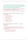 AGILE SAFE 5&period;1 SPC EXAM 2&sol; TEST 2 FOR AGTILE  SAFE 5&period;1 SPC RECENT UPDATE 2024 QUESTIONS  AND ANSWERS ALREADY GRADED A&plus;
