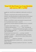 Texas Sae Real Estate  All Bundled Exams 2024&sol;2025 with complete solutions