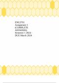 ENG3701 Assignment 1 &lpar;COMPLETE ANSWERS&rpar; Semester 1 2024 - DUE March 2024