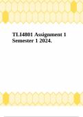 TLI4801 Assignment 1 Semester 1 2024.