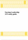 Nursing Leadership ATI study guide.