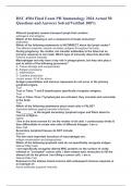 HSC 4504 Final Exam PH Immunology 2024 Actual 50 Questions and Answers Solved/Verified 100%
