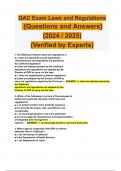 QAC Exam Laws and Regulations  {Questions and Answers}  (2024 / 2025)  (Verified by Experts) 