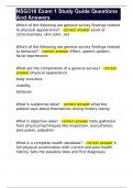 NSG316 Exam 1 Study Guide Questions And Answers 