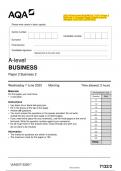 2023 AQA A-level BUSINESS 7132&sol;2 Paper 2 Business 2 Question Paper & Mark scheme &lpar;Merged&rpar; June 2023 &lbrack;VERIFIED&rsqb;