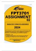 FPT3701ASSIGNMENT 02 2024 MANDATORY FORMATIVE ASSESSMENT