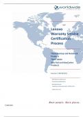 Lenovo Warranty Service Education Certification Process 2024 Edition 100% Complete