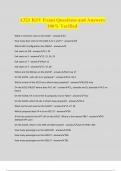 A321 KSV Exam Questions and Answers 100&percnt; Verified