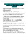 NR - 324: Respiratory ATI Exam Questions with A+ Graded Answers