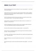 MSSC CLA TEST with complete solutions graded A&plus; 2024&sol;2025