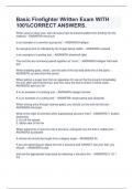 Basic Firefighter Written Exam WITH 100&period;pdf