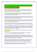 CySA Exam Questions with Answers Latest Updates 2024