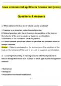 IOWA Commercial Pesticide Applicator (ALL BUNDLED) Iowa 3OT Pesticide Manual | Questions And Answers | 100% Guaranteed Correct Quiz