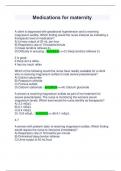 Medications for maternity