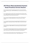 ATI Pharm Musculoskeletal System Exam Practice&vert; Correct Answer