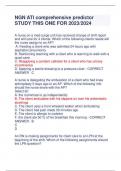 NGN ATI comprehensive predictor  latest exam package deal 2019-2024