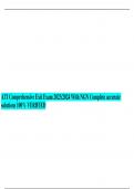 BEST ANSWERS   ATI Comprehensive Exit Exam 2023&sol;2024 With NGN Complete accurate solutions 100&percnt; VERIFIED 