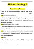 (SOLVED) Prophecy RN Pharmacology A; latest 2024 95% Questions and Answers (2024 / 2025) (Verified Answers)PDF