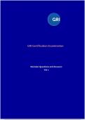 GRI Sustainability Certification Exams Questions and Answers