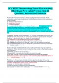 2024 HESI Pharmacology Exam/ Pharmacology  HESI Exam New Latest Version with All  Questions, Answers and Rationale