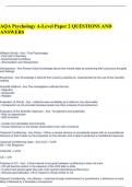 AQA Psychology A-Level Paper 2 QUESTIONS AND ANSWERS 2024&sol;2025