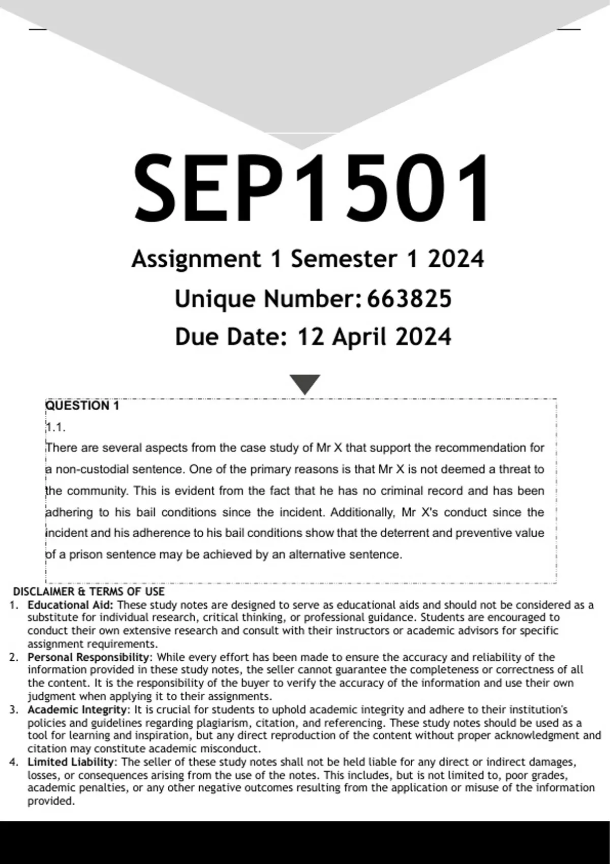 sep1501 assignment 2 answers
