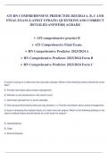ATI RN COMPREHENSIVE PREDICTOR 2023_2024 A, B, C AND FINAL EXAM (LATEST UPDATE) QUESTIONS AND CORRECT D