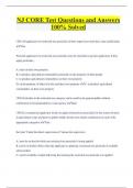 NJ CORE Test Questions and Answers  100&percnt; Solved 