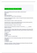 ABSA Study Guide 2024 with complete solutions