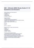 3B2 - Ultimate ABSA Study Guide C1-15 Questions and Answers