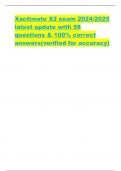Xactimate X2 exam&vert; 58 questions with 100&percnt; correct answers&lpar;verified for accuracy&rpar;