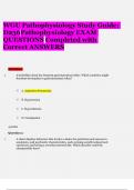 WGU Pathophysiology Study Guide: D236Pathophysiology EXAM QUESTIONS Completed with Correct ANSWERS