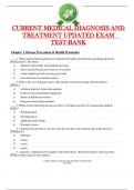 CURRENT MEDICAL DIAGNOSIS AND  TREATMENT UPDATED EXAM  TEST-BANK