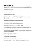 Sole Ch 15 Complete Questions and Answers A+ GRADED