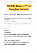 NU341 Exam 4 With Complete Solution