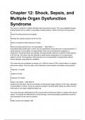 Chapter 12: Shock, Sepsis, and Multiple Organ Dysfunction Syndrome