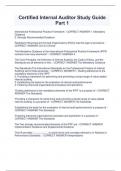 Certified Internal Auditor Study Guide Part 1